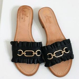 Kate Spade Beau Sandals Black Slides